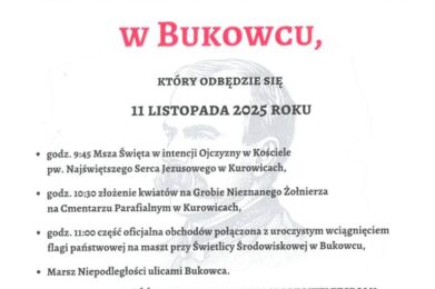 PLAN OBCHODÓW 11 LISTOPADA – NARODOWEGO ŚWIĘTA NIEPODLEGŁOŚCI – W GMINIE BRÓJCE