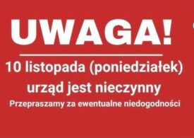 NIECZYNNY URZĄD GMINY 10 listopada 2025 roku