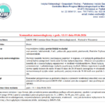 Komunikat meteorologiczny z godz. 13:11 dnia 09.06.2026
