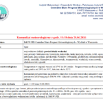 Komunikat meteorologiczny z godz. 11:18 dnia 25.06.2026