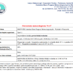 Ostrzeżenie meteorologiczne Nr 67