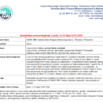 Komunikat meteorologiczny z godz. 11:24 dnia 23.07.2026