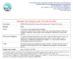 Komunikat meteorologiczny z godz. 13:12 dnia 27.07.2026