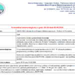 Komunikat meteorologiczny z godz. 09:30 dnia 05.08.2026