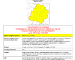 OSTRZEŻENIA METEOROLOGICZNE ZBIORCZO NR 181 WYKAZ OBOWIĄZUJĄCYCH OSTRZEŻEŃ o godz. 05:21 dnia 17.08.2026