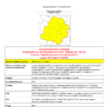 OSTRZEŻENIA METEOROLOGICZNE ZBIORCZO NR 181 WYKAZ OBOWIĄZUJĄCYCH OSTRZEŻEŃ o godz. 05:21 dnia 17.08.2026