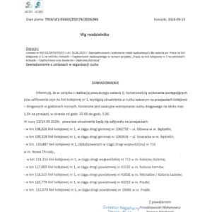 UWAGA KIEROWCY NA PRZEJAZDACH KOLEJOWYCH